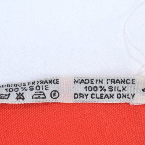 Authentic HERMES Carre 90 Scarf "WASHINGTON'S CARRIAGE" Silk Red - Picture 12 of 14